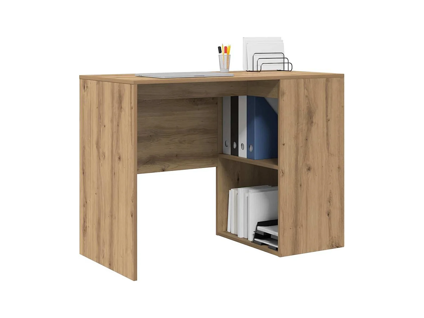 Bureau chêne artisanal 102 x 50 x 75 cm Bois d'ingénierie