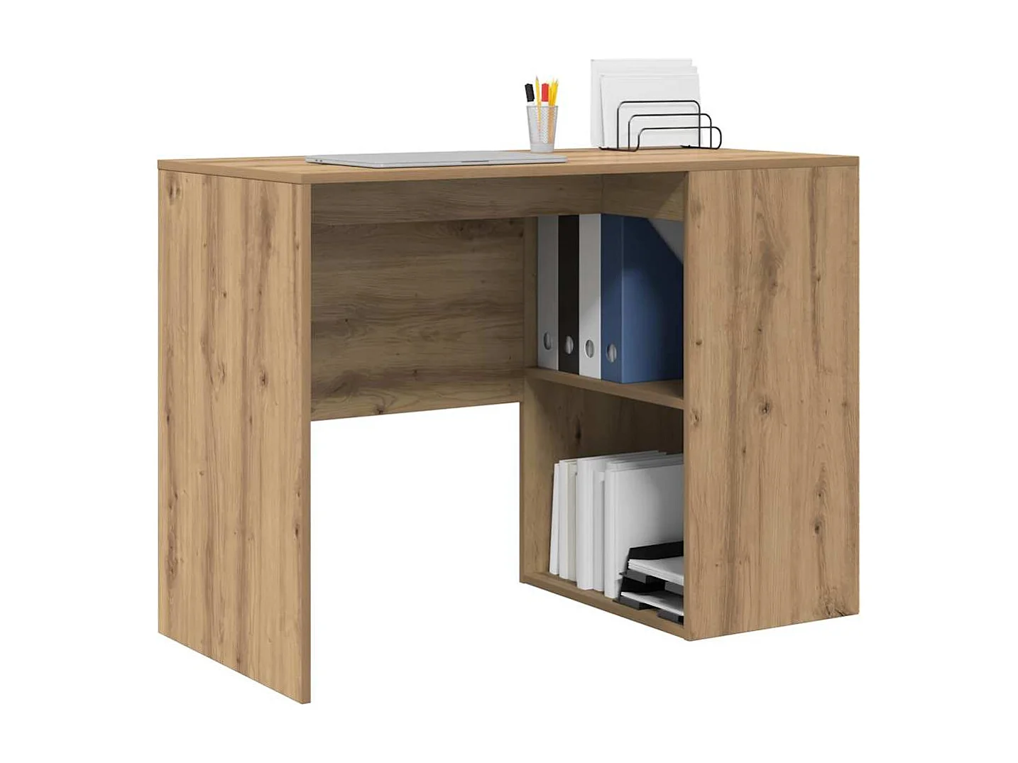 Bureau chêne artisanal 102 x 50 x 75 cm Bois d'ingénierie