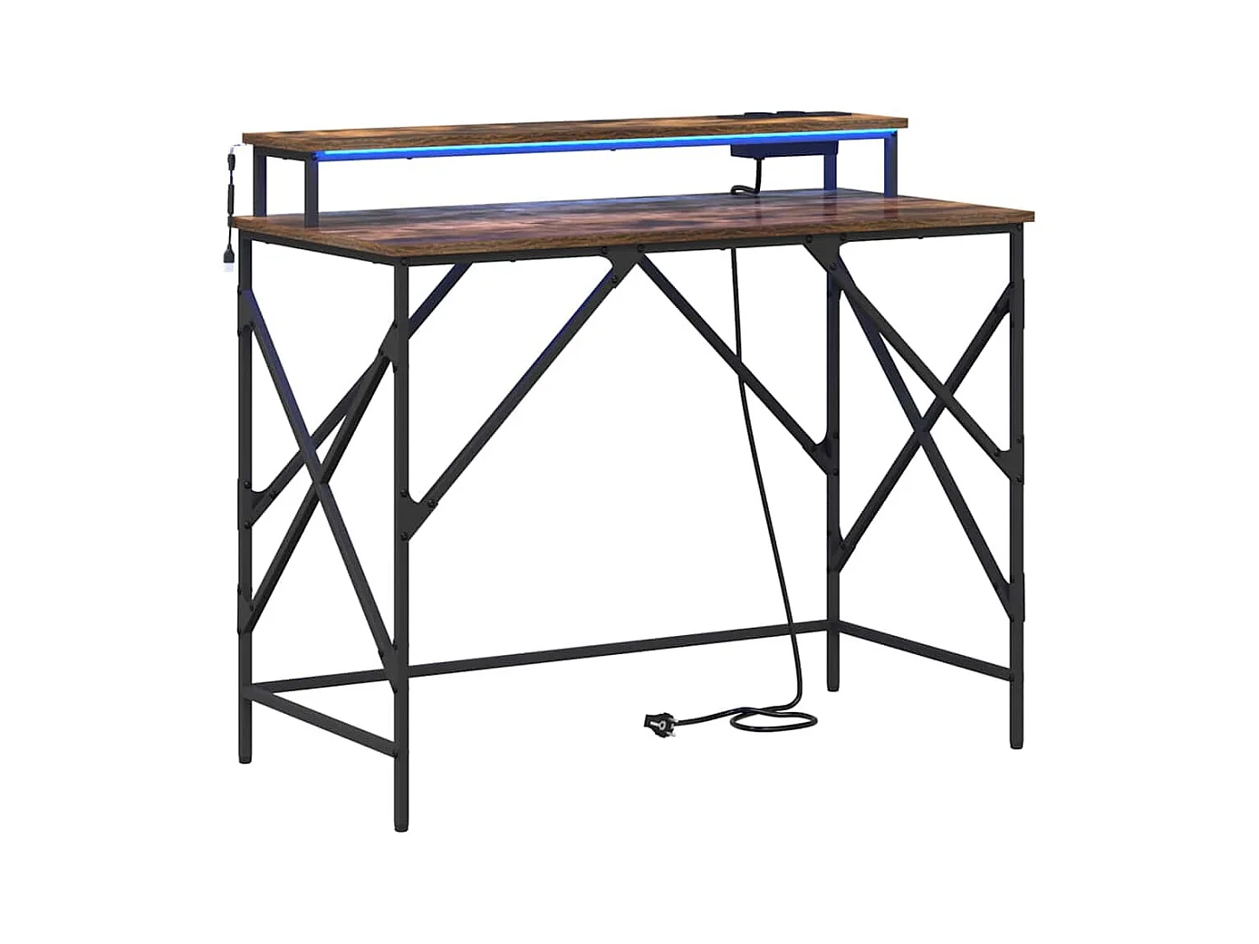 Bureau Chêne fumé 100 x 50 x 86.5 cm Bois d'ingénierie