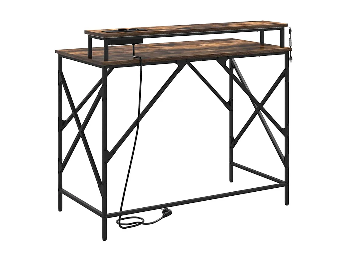 Bureau Chêne fumé 100 x 50 x 86.5 cm Bois d'ingénierie