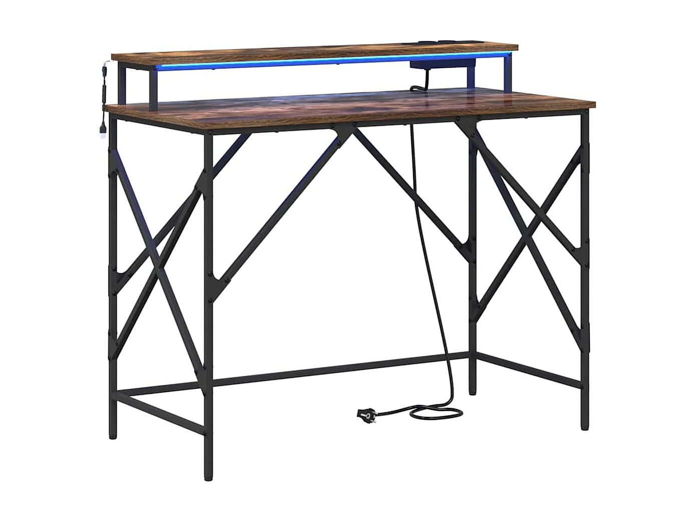 Bureau Chêne fumé 100 x 50 x 86.5 cm Bois d'ingénierie