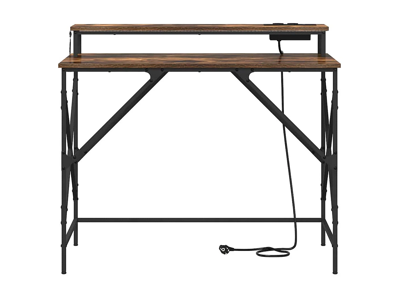 Bureau Chêne fumé 100 x 50 x 86.5 cm Bois d'ingénierie