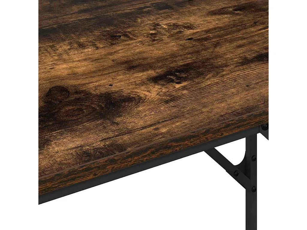 Gerookt eikenhouten bureau 100 x 50 x 86,5 cm bewerkt hout