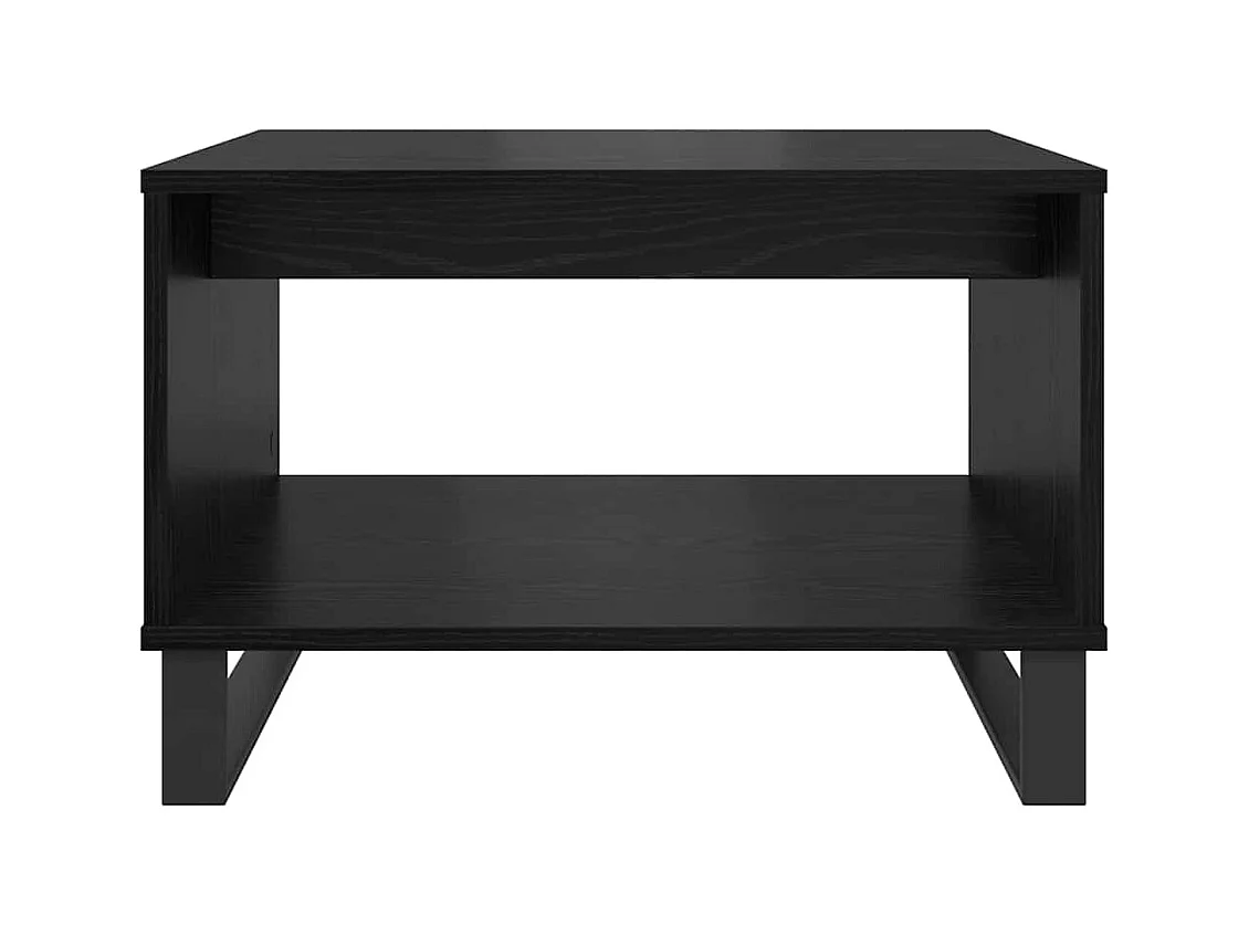 Table basse Chêne noir 60 x 50 x 40 cm Bois d'ingénierie