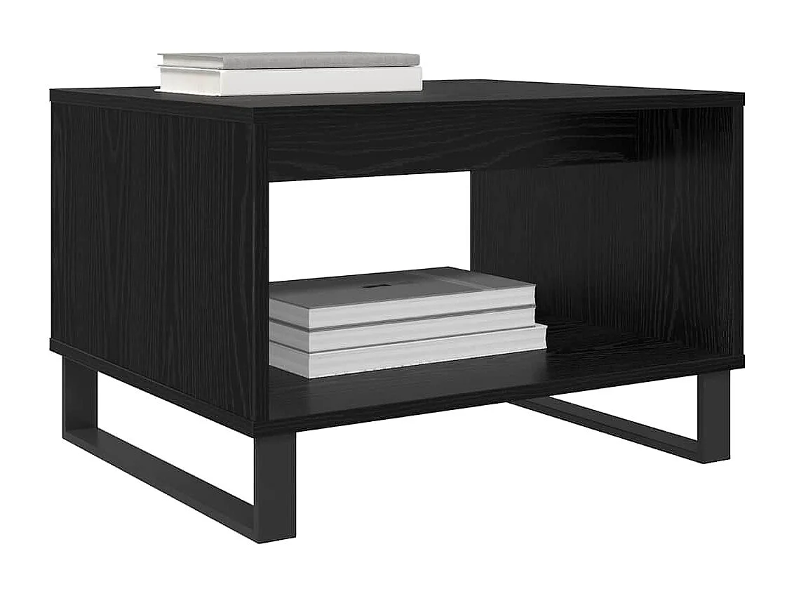 Table basse Chêne noir 60 x 50 x 40 cm Bois d'ingénierie