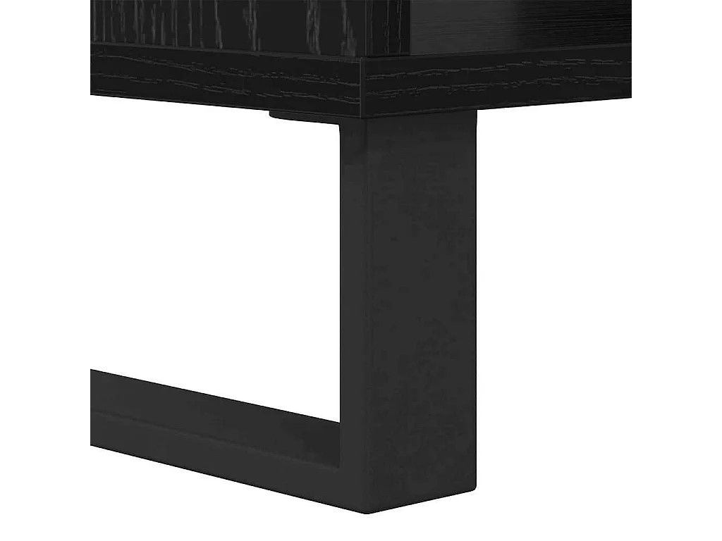 Table basse Chêne noir 60 x 50 x 40 cm Bois d'ingénierie