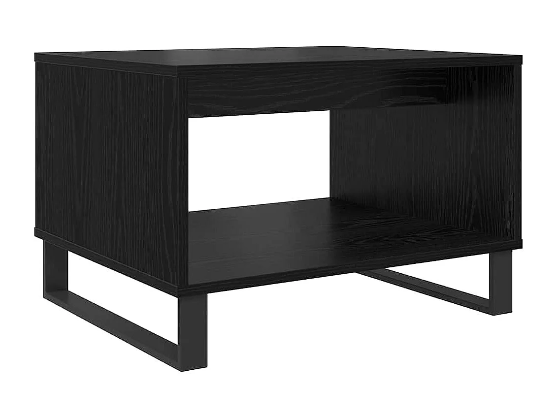 Couchtisch Eiche schwarz 60 x 50 x 40 cm Holzwerkstoff