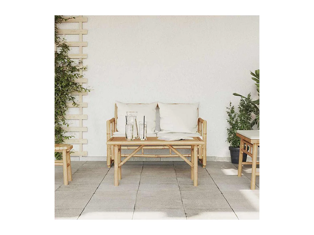 Salontafel Bruin 90 x 50 x 43 cm Bamboe