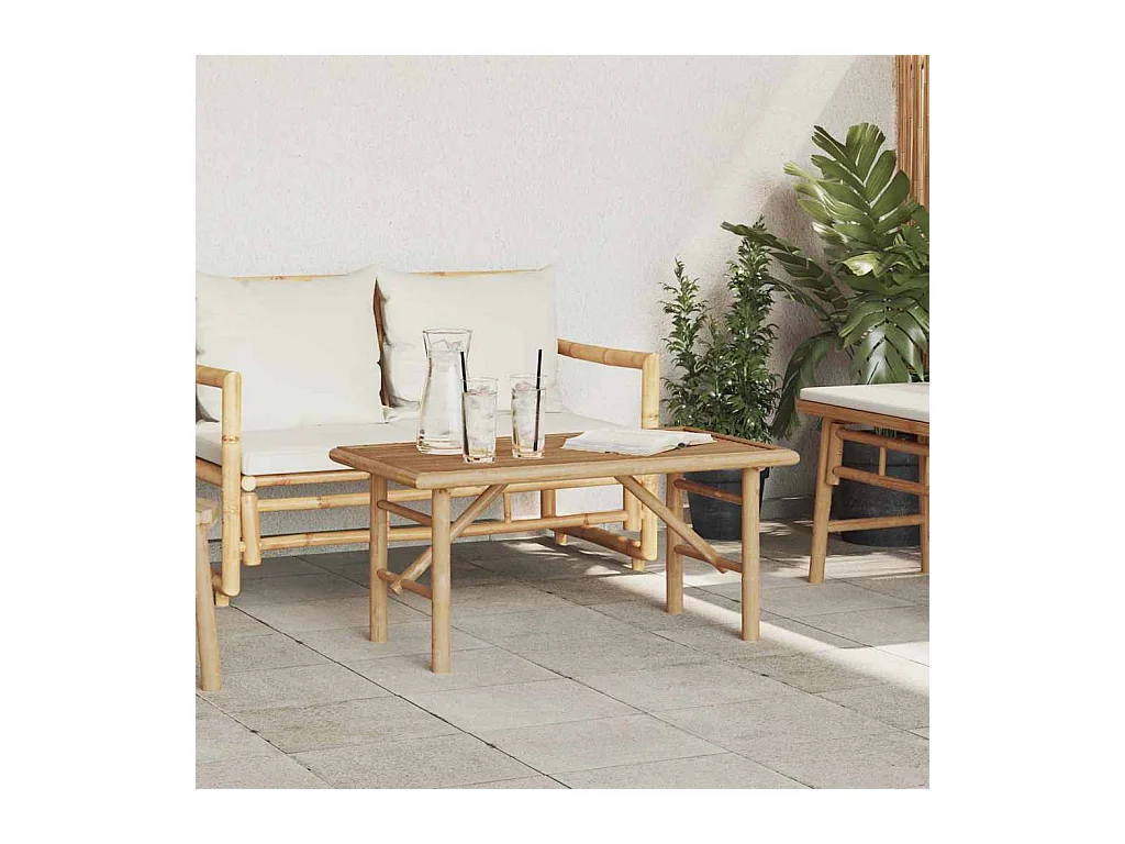 Table basse Marron 90 x 50 x 43 cm Bambou