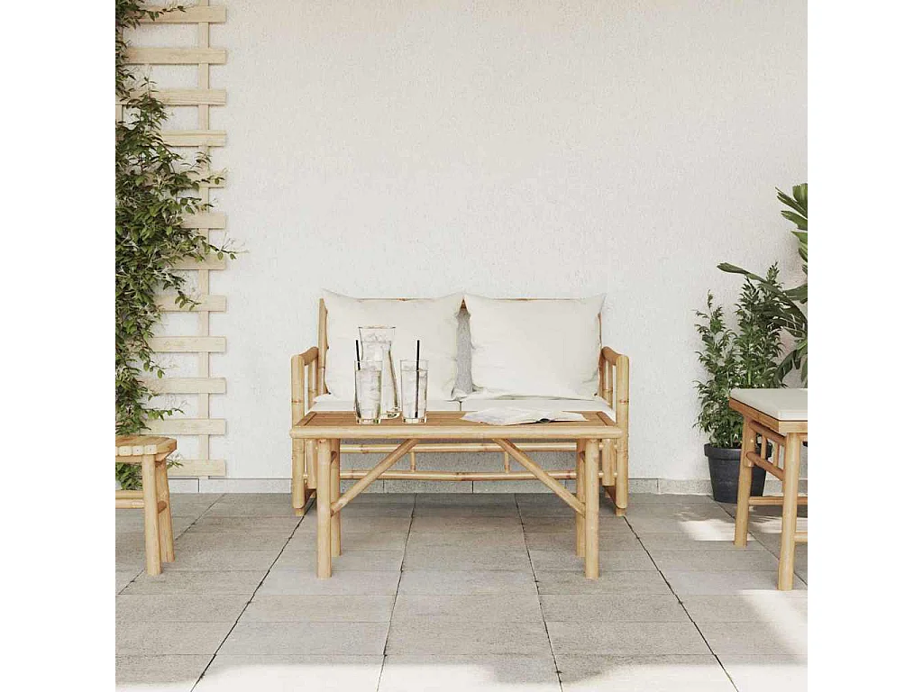 Couchtisch Braun 90 x 50 x 43 cm Bambus