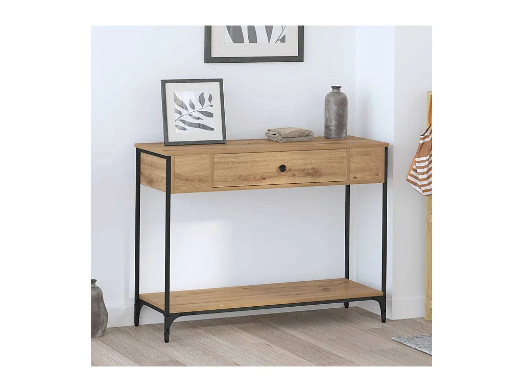 Table console Other chêne artisanal 100 x 34.5 x 75 cm