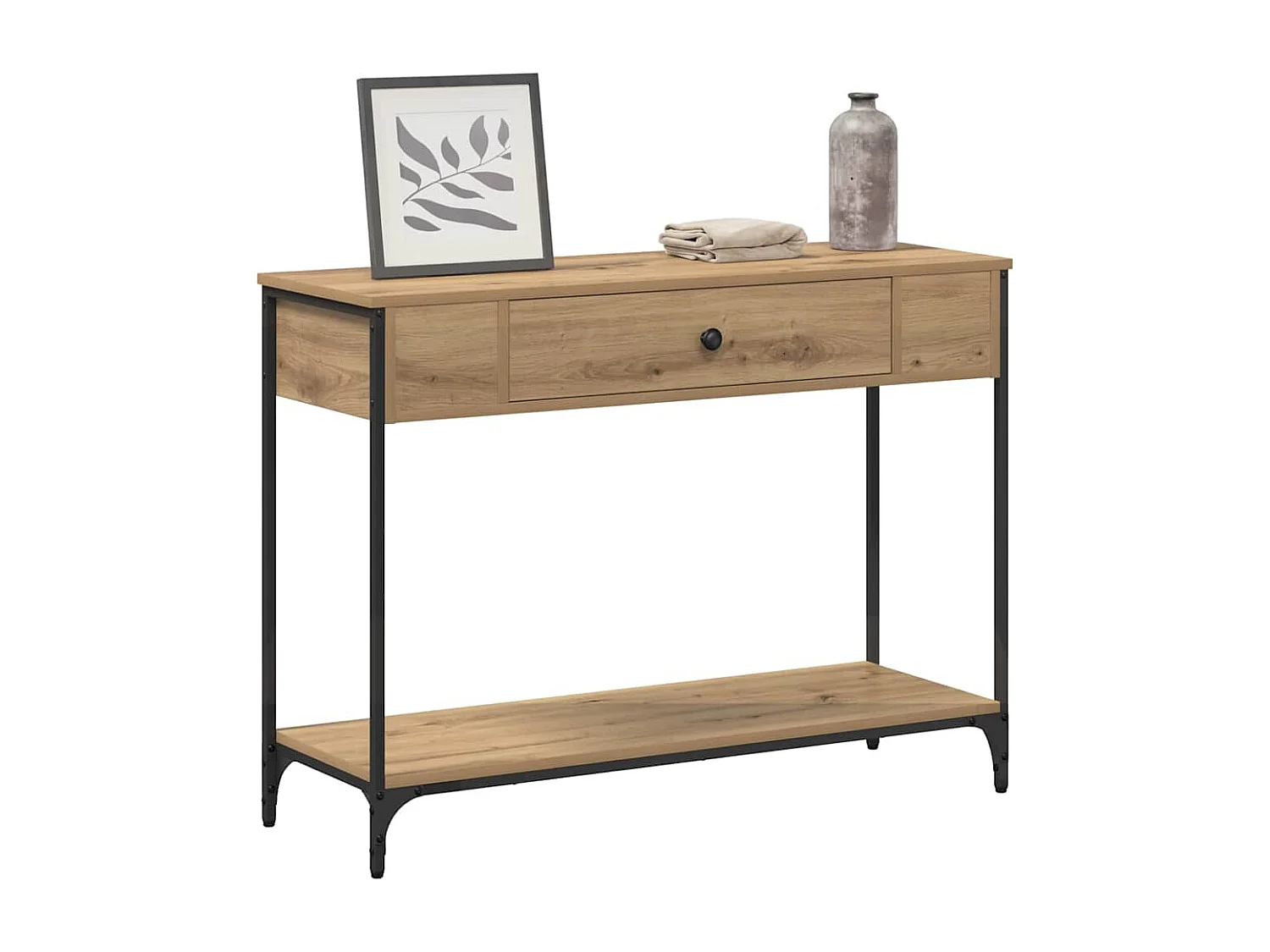 Table console Other chêne artisanal 100 x 34.5 x 75 cm