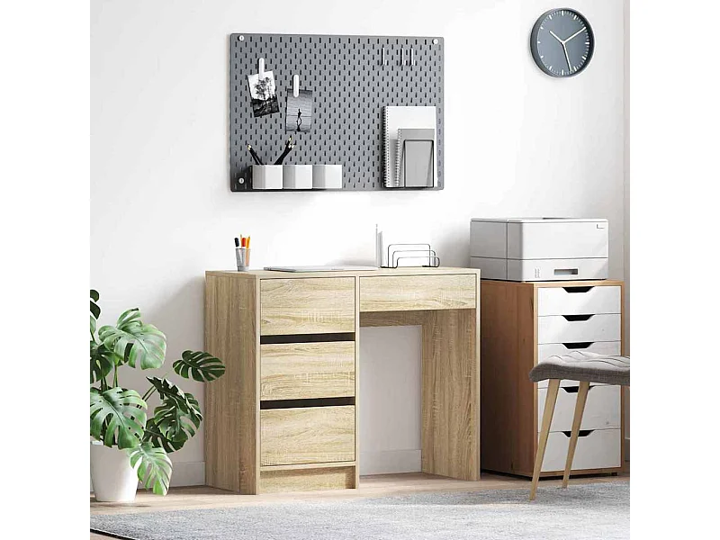 Bureau Chêne sonoma 90 x 37,5 x 75 cm Bois d'ingénierie