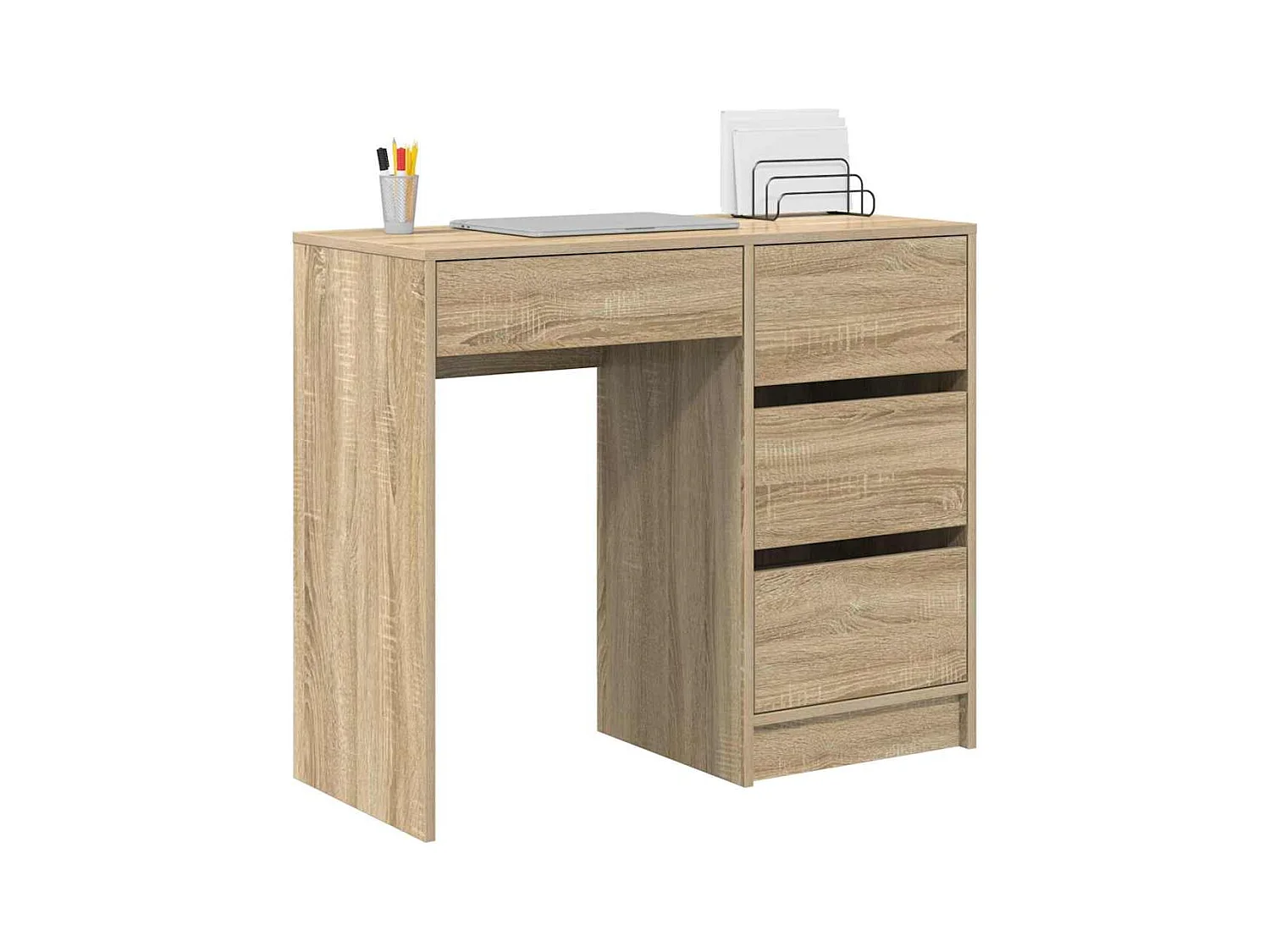 Bureau Chêne sonoma 90 x 37,5 x 75 cm Bois d'ingénierie