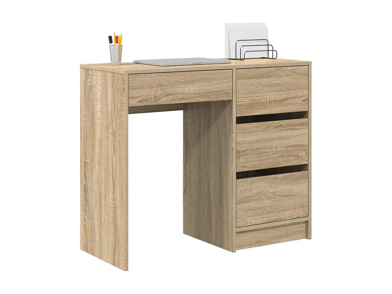 Bureau Chêne sonoma 90 x 37,5 x 75 cm Bois d'ingénierie