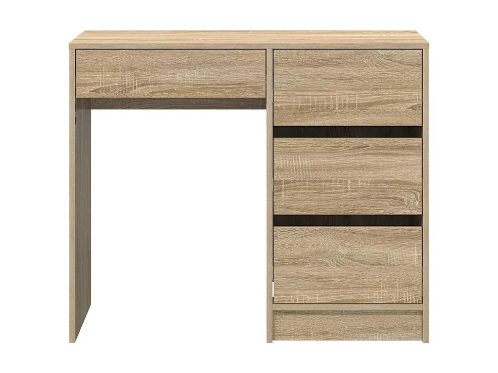 Schreibtisch aus Sonoma-Eiche, 90 x 37,5 x 75 cm, Holzwerkstoff