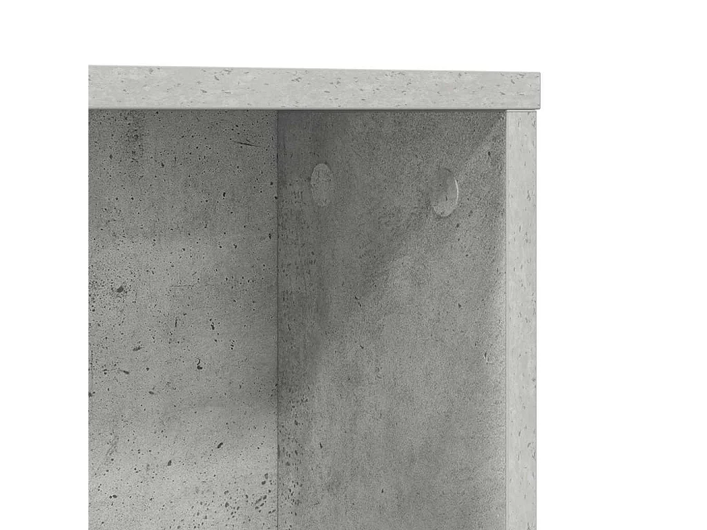 Scrivania grigio cemento 91 x 50 x 149 cm in legno ingegnerizzato