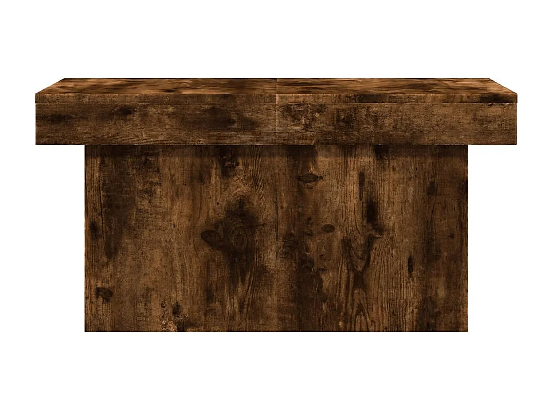 Tavolino da caffè in rovere affumicato 100x55x40 cm in legno ingegnerizzato