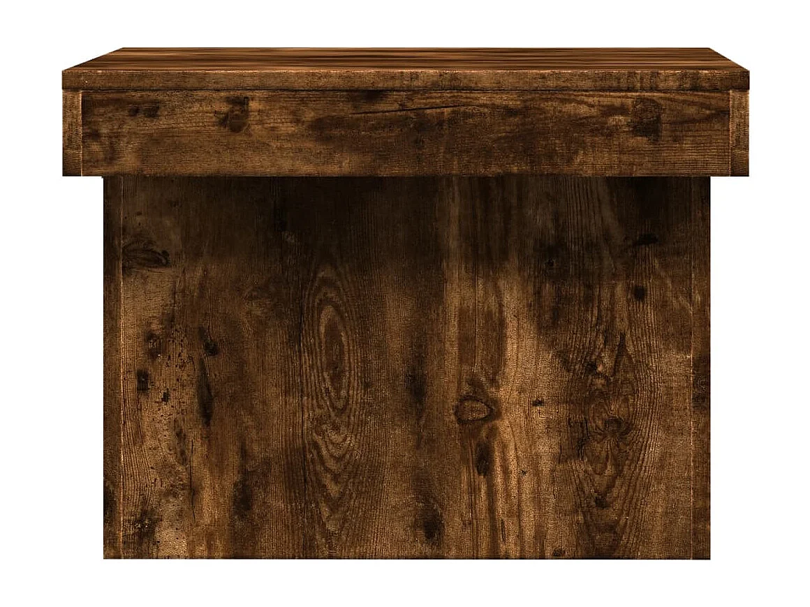 Tavolino da caffè in rovere affumicato 100x55x40 cm in legno ingegnerizzato