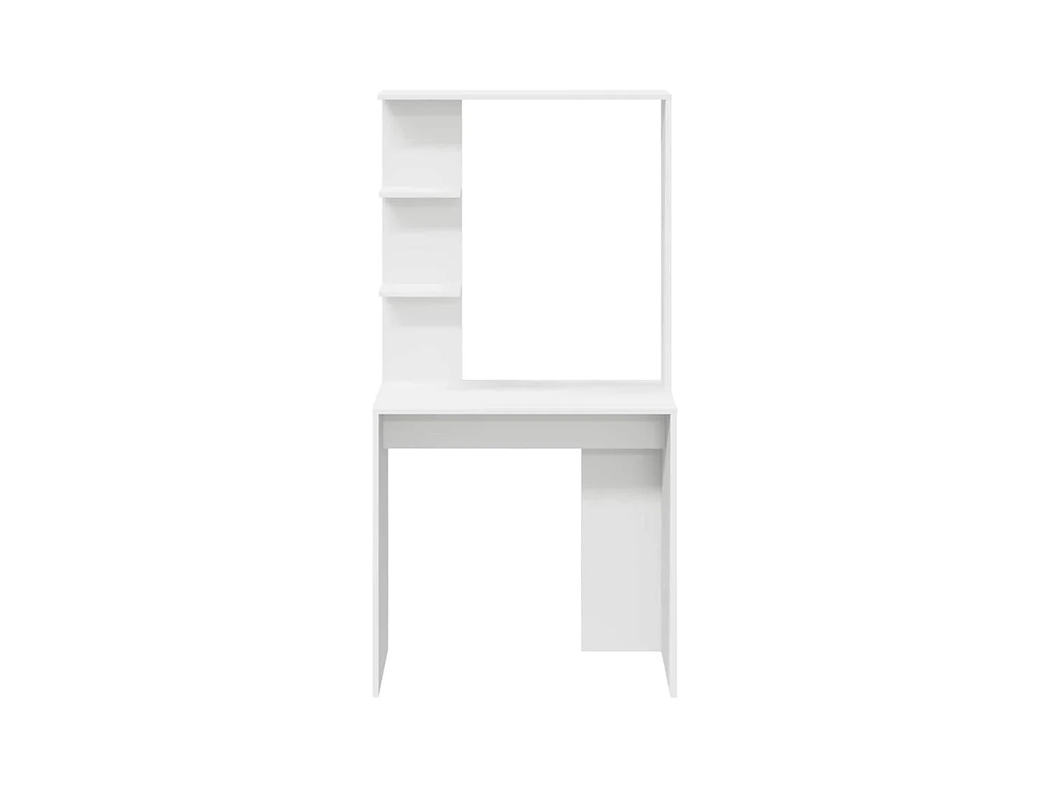 Bureau Blanc 78.5 x 37 x 154.5 cm Bois d'ingénierie