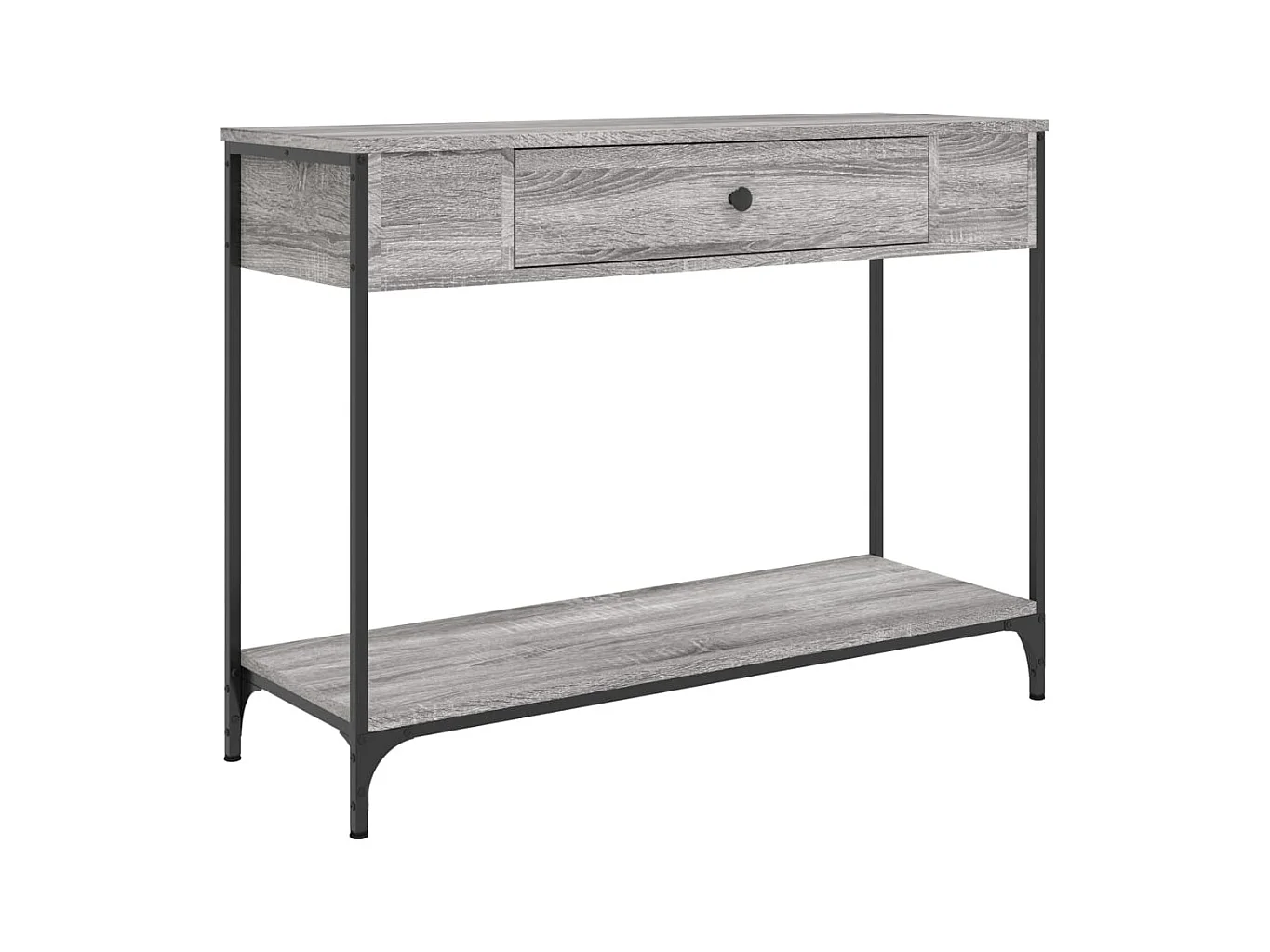 Sonoma consoletafel grijs 100x34,5x75 cm bewerkt hout