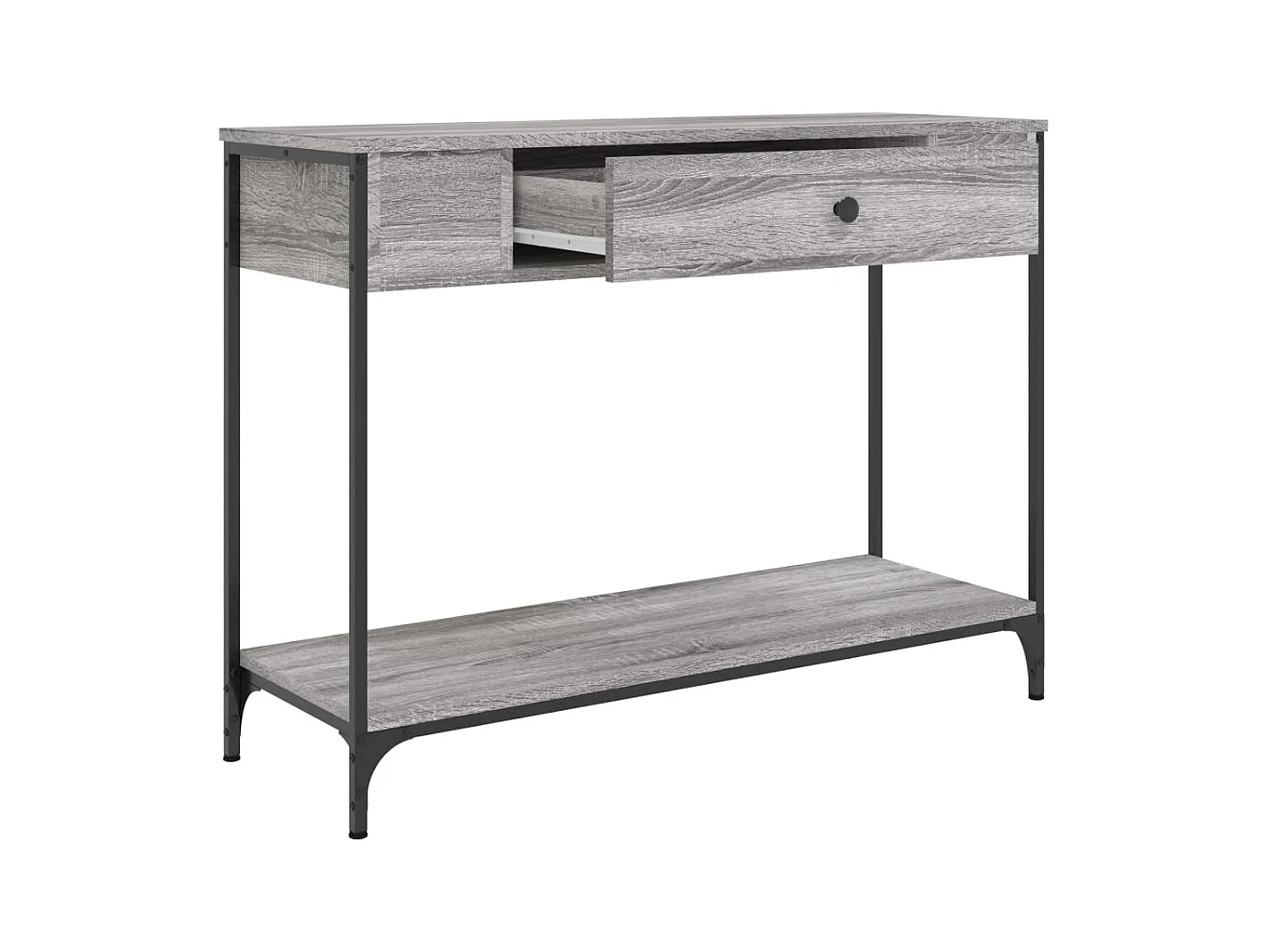 Sonoma consoletafel grijs 100x34,5x75 cm bewerkt hout