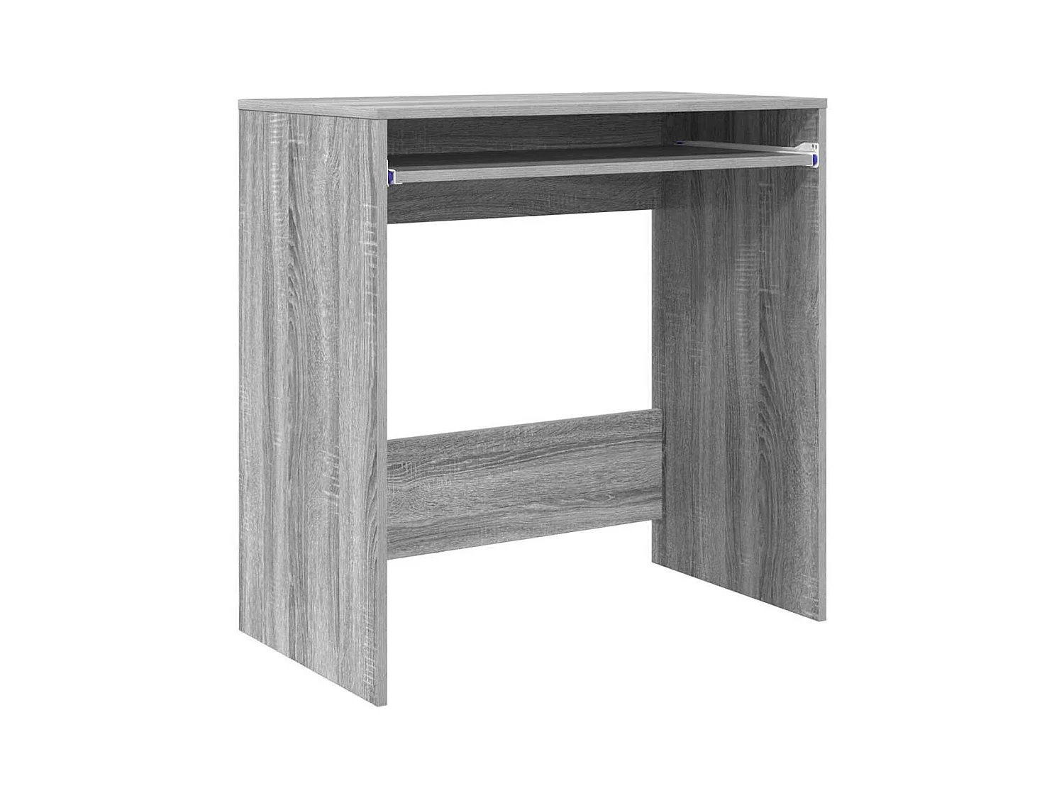 Bureau avec étagère Gris 77,5 x 43 x 79 cm Bois d'ingénierie