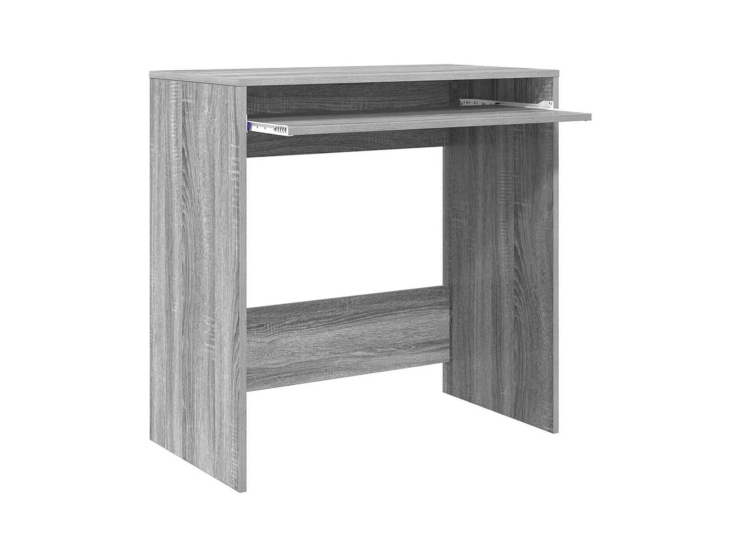 Bureau avec étagère Gris 77,5 x 43 x 79 cm Bois d'ingénierie