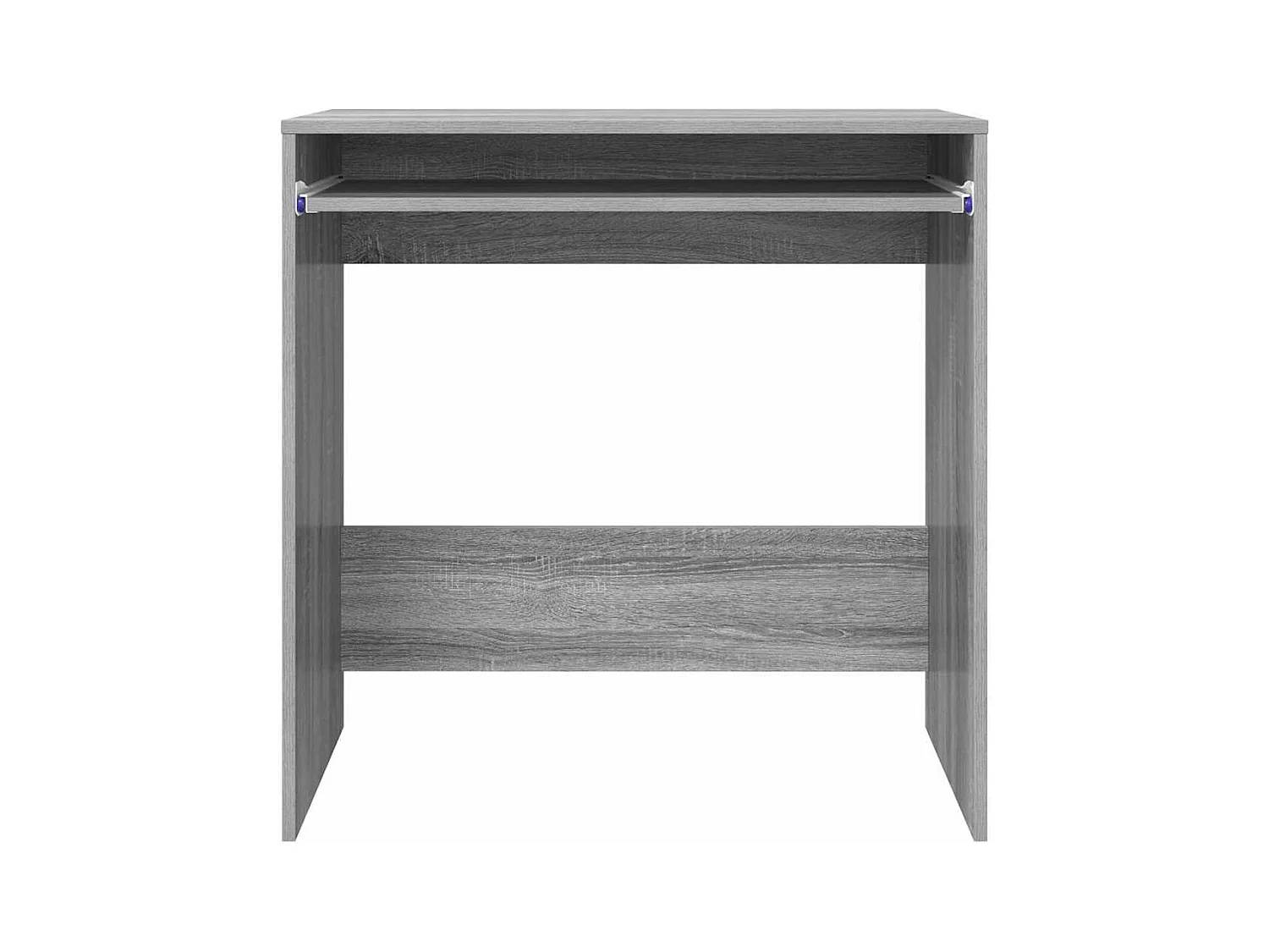 Bureau avec étagère Gris 77,5 x 43 x 79 cm Bois d'ingénierie