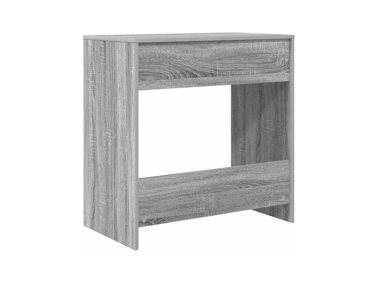 Bureau avec étagère Gris 77,5 x 43 x 79 cm Bois d'ingénierie