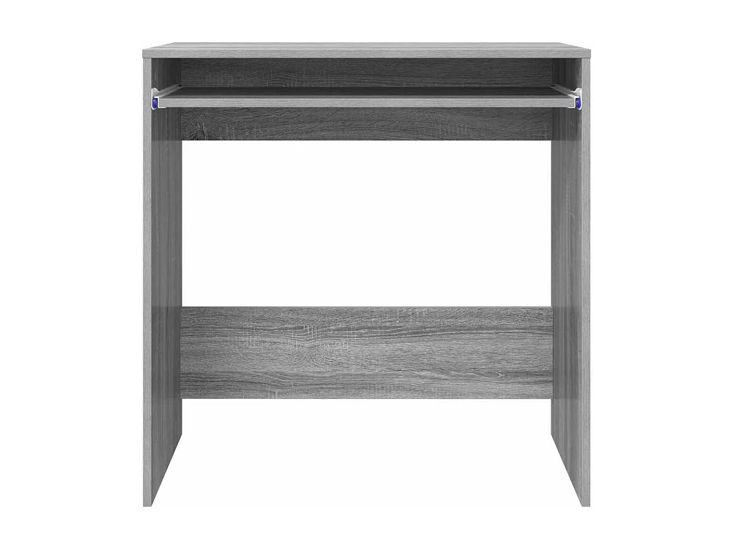 Bureau avec étagère Gris 77,5 x 43 x 79 cm Bois d'ingénierie