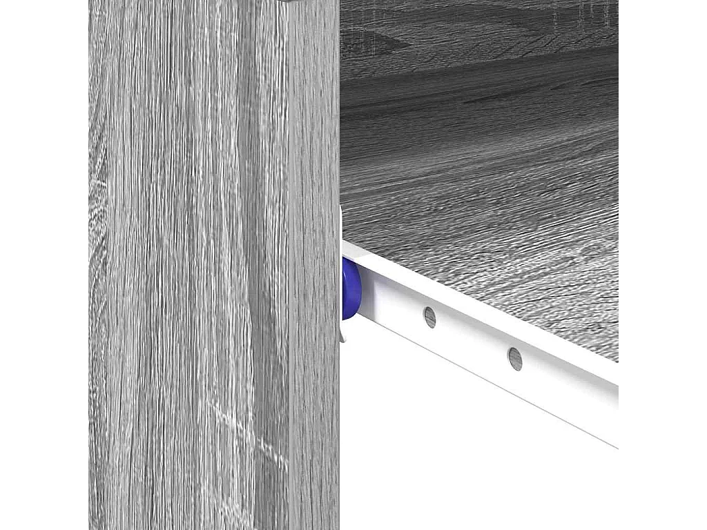 Bureau avec étagère Gris 77,5 x 43 x 79 cm Bois d'ingénierie