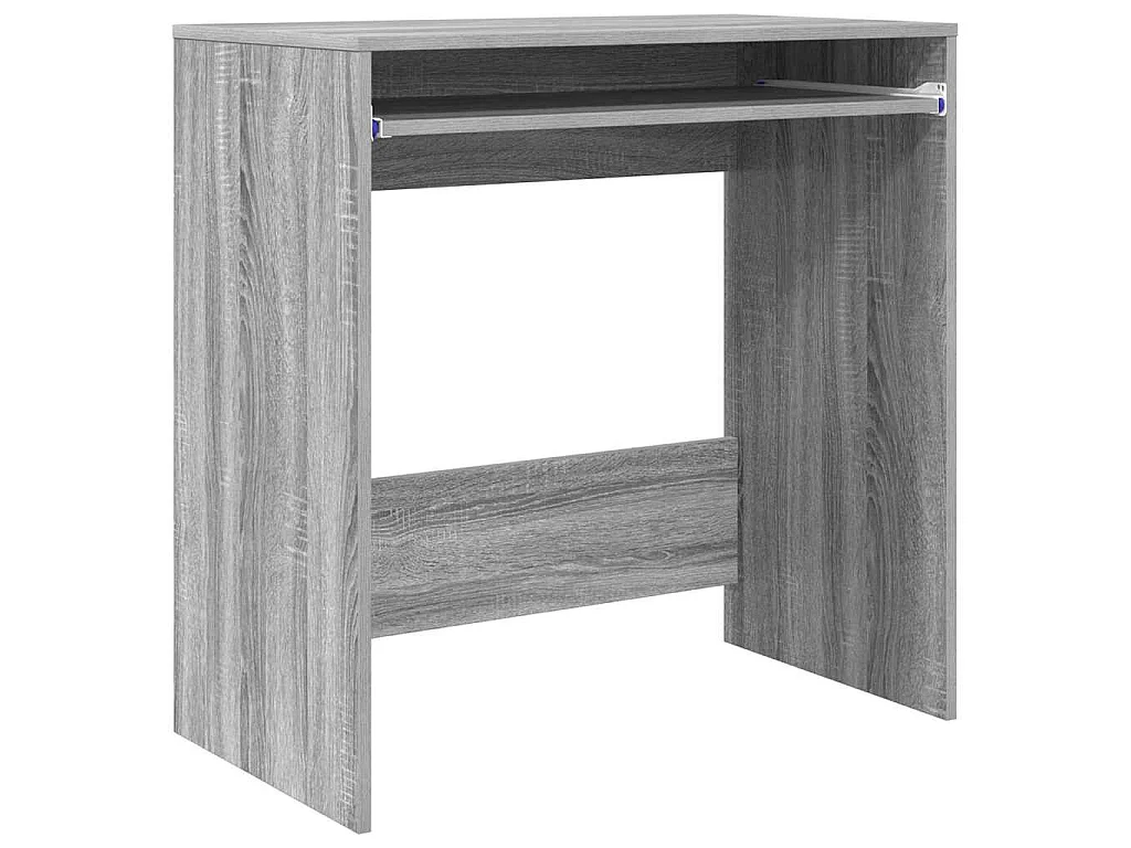 Schreibtisch mit Ablage Grau 77,5 x 43 x 79 cm Holzwerkstoff