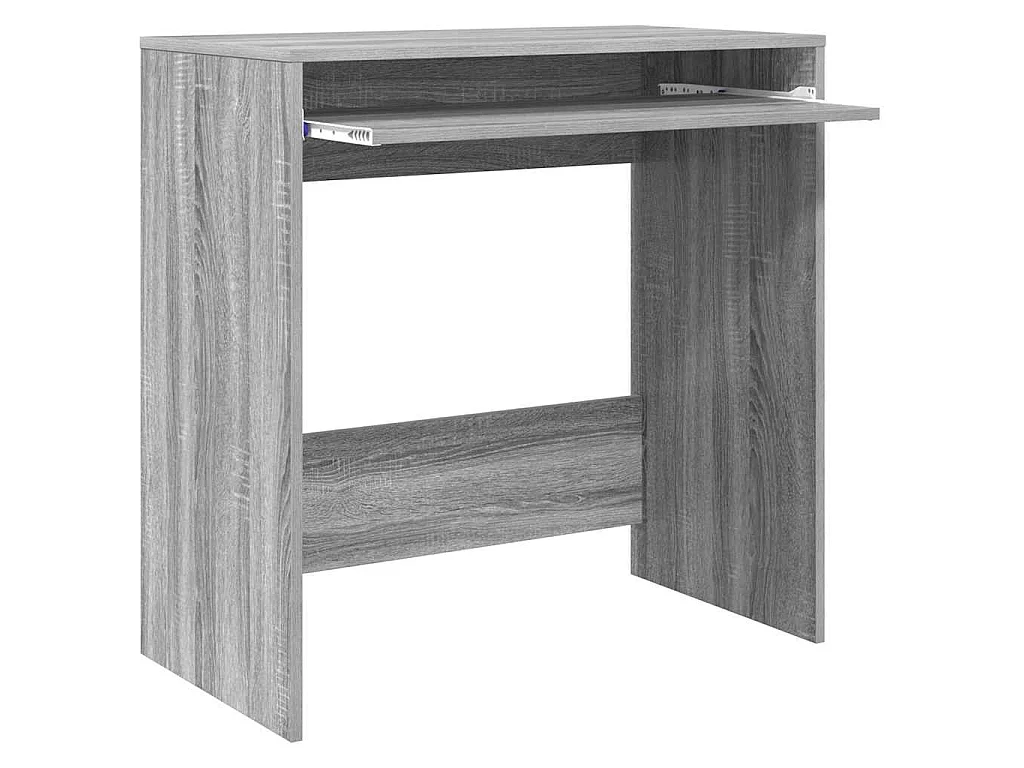 Schreibtisch mit Ablage Grau 77,5 x 43 x 79 cm Holzwerkstoff