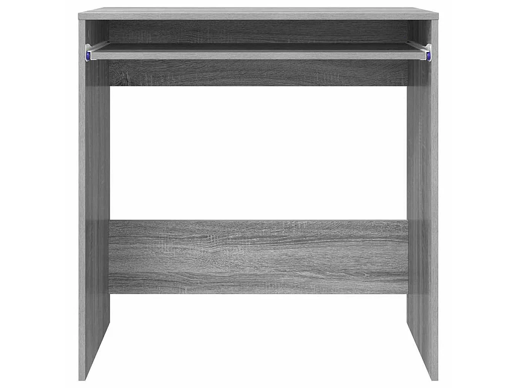 Schreibtisch mit Ablage Grau 77,5 x 43 x 79 cm Holzwerkstoff