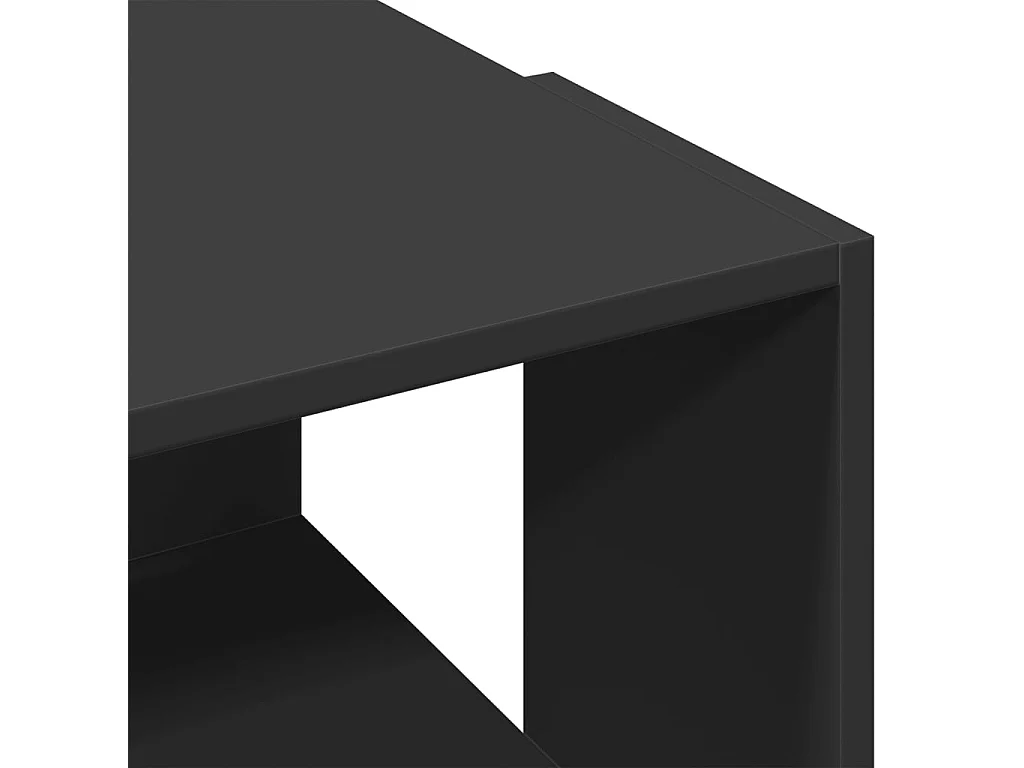 Zwarte salontafel 89,5x48x30 cm bewerkt hout