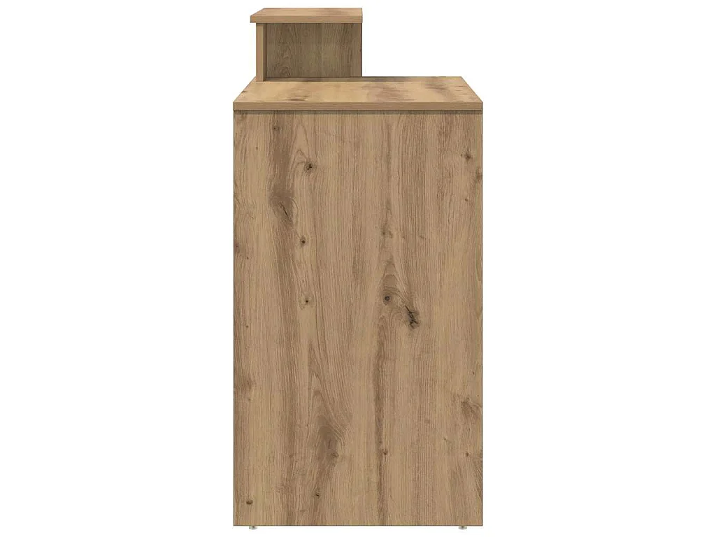 Schreibtisch mit Ablage, handgefertigte Eiche, 120,5 x 44 x 88,5 cm
