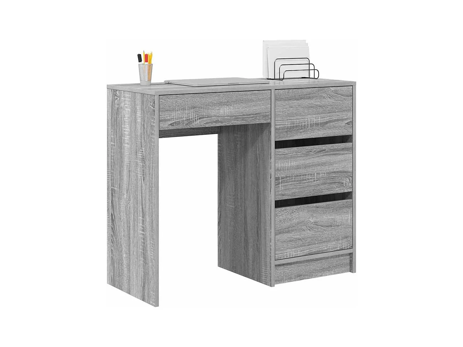 Bureau Gris Sonoma 90 x 37,5 x 75 cm Bois d'ingénierie