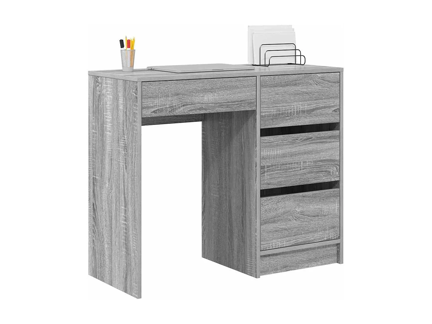 Bureau Gris Sonoma 90 x 37,5 x 75 cm Bois d'ingénierie