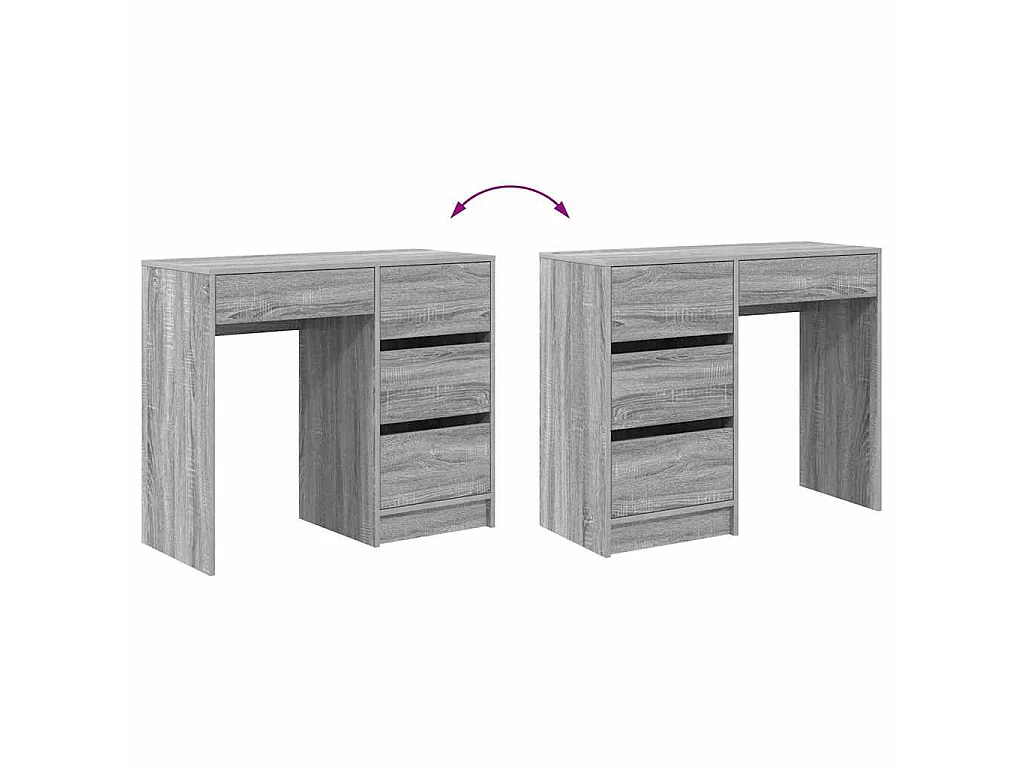 Schreibtisch Sonoma Grau 90 x 37,5 x 75 cm Holzwerkstoff