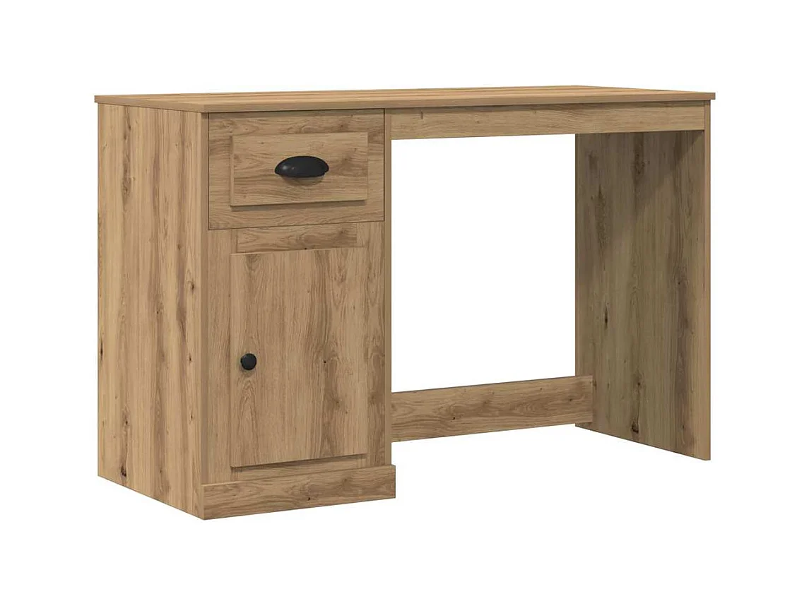 Bureau chêne artisanal 50 x 115 x 75 cm Bois d'ingénierie