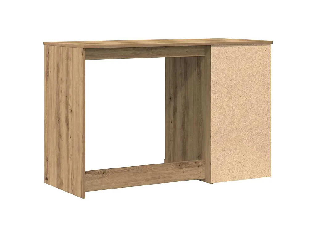 Handgefertigter Schreibtisch aus Eichenholz 50 x 115 x 75 cm Holzwerkstoff