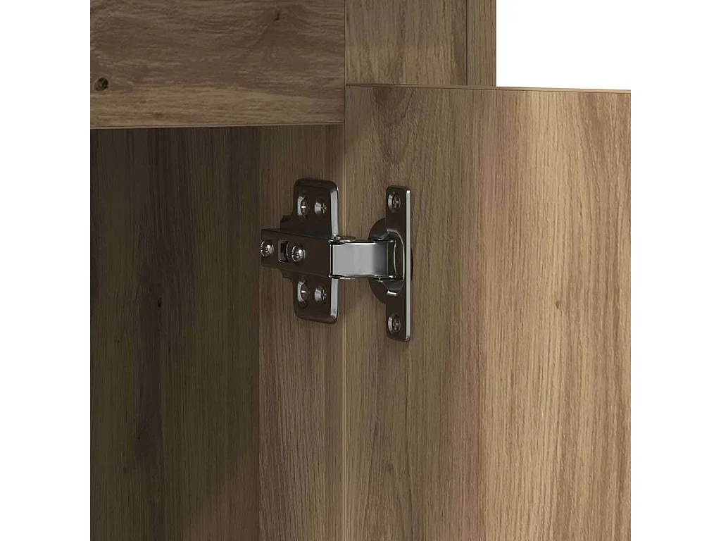 Handgefertigter Schreibtisch aus Eichenholz 50 x 115 x 75 cm Holzwerkstoff