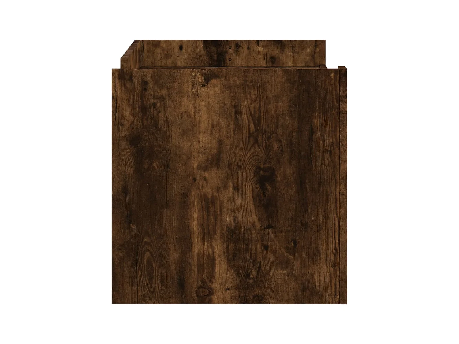 Gerookte eiken salontafel 100x50x50 cm bewerkt hout