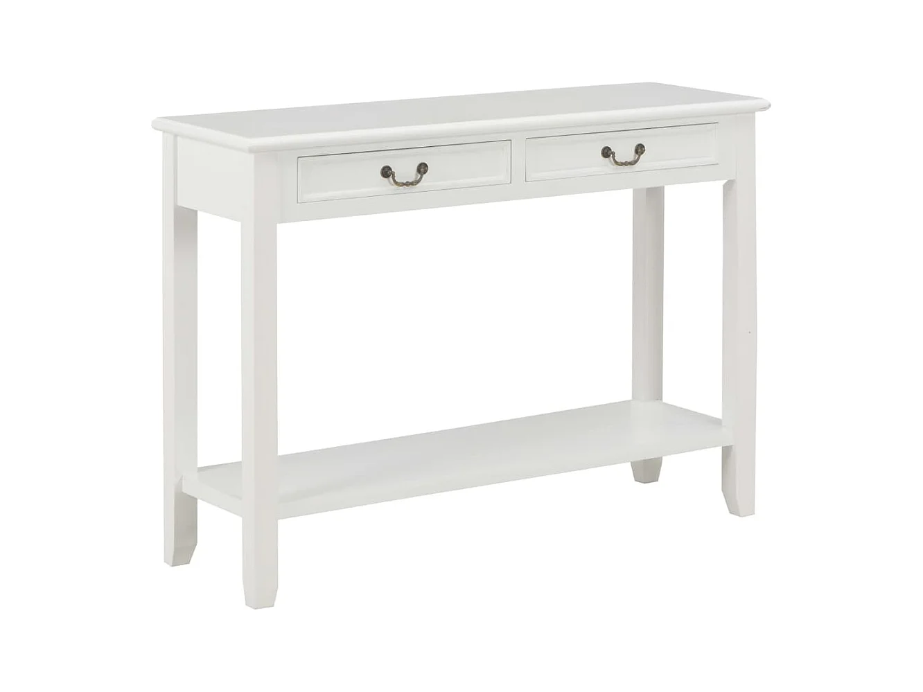 Table console Blanc 110x35x80 cm Bois