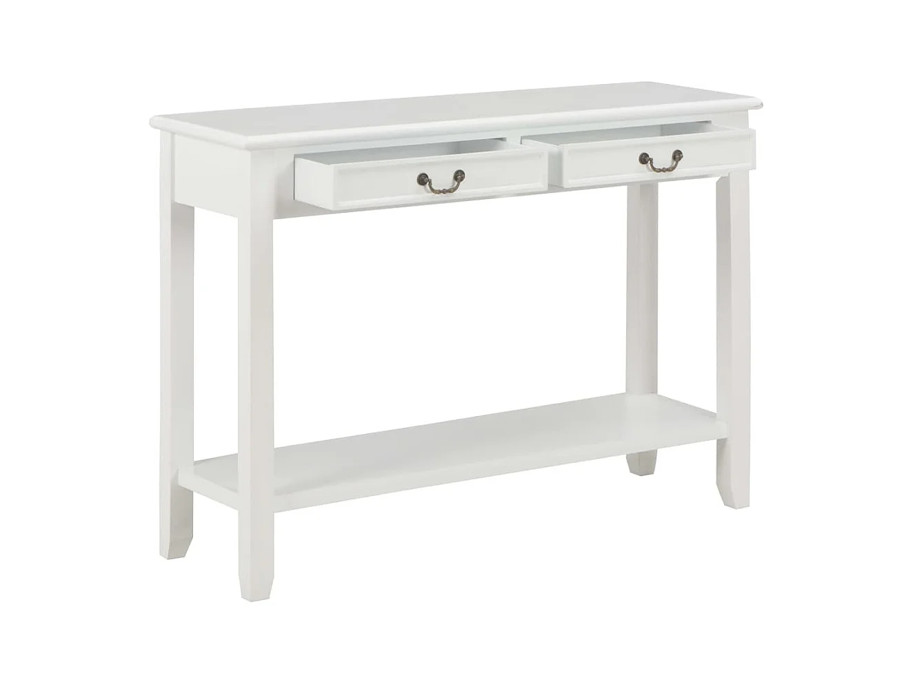 Table console Blanc 110x35x80 cm Bois