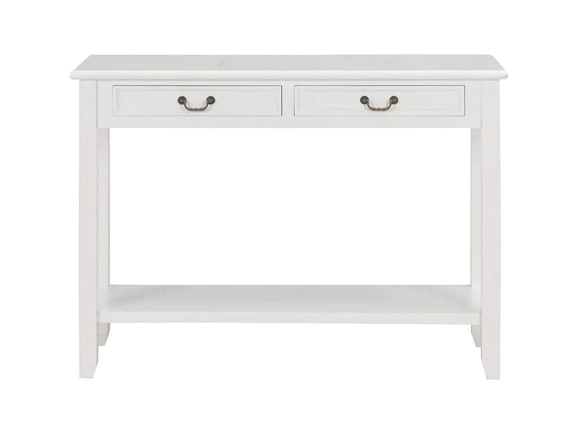 Table console Blanc 110x35x80 cm Bois