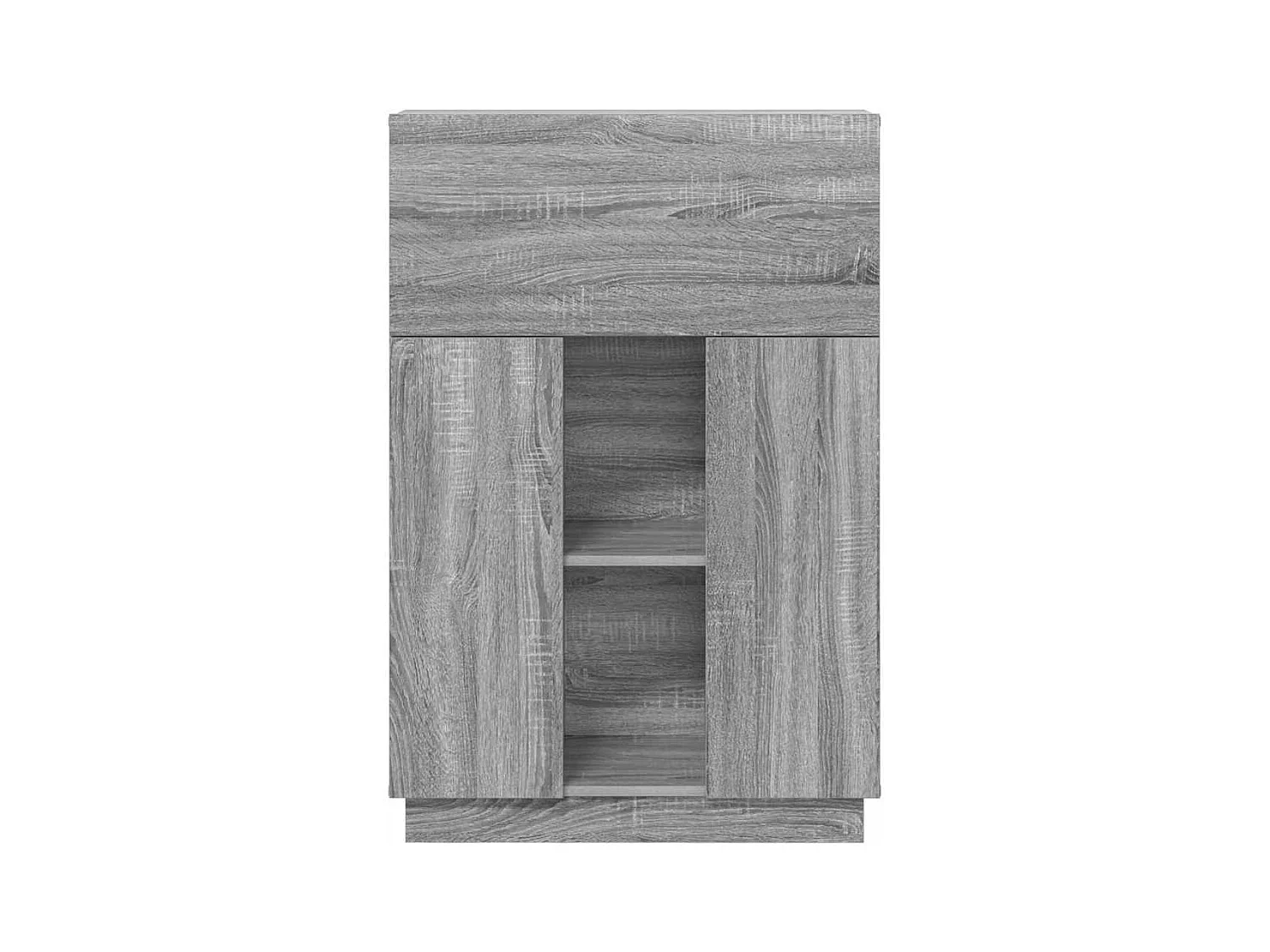 Bureau avec porte Gris 71,5 x 31,5 x 106,5 cm Bois d'ingénierie