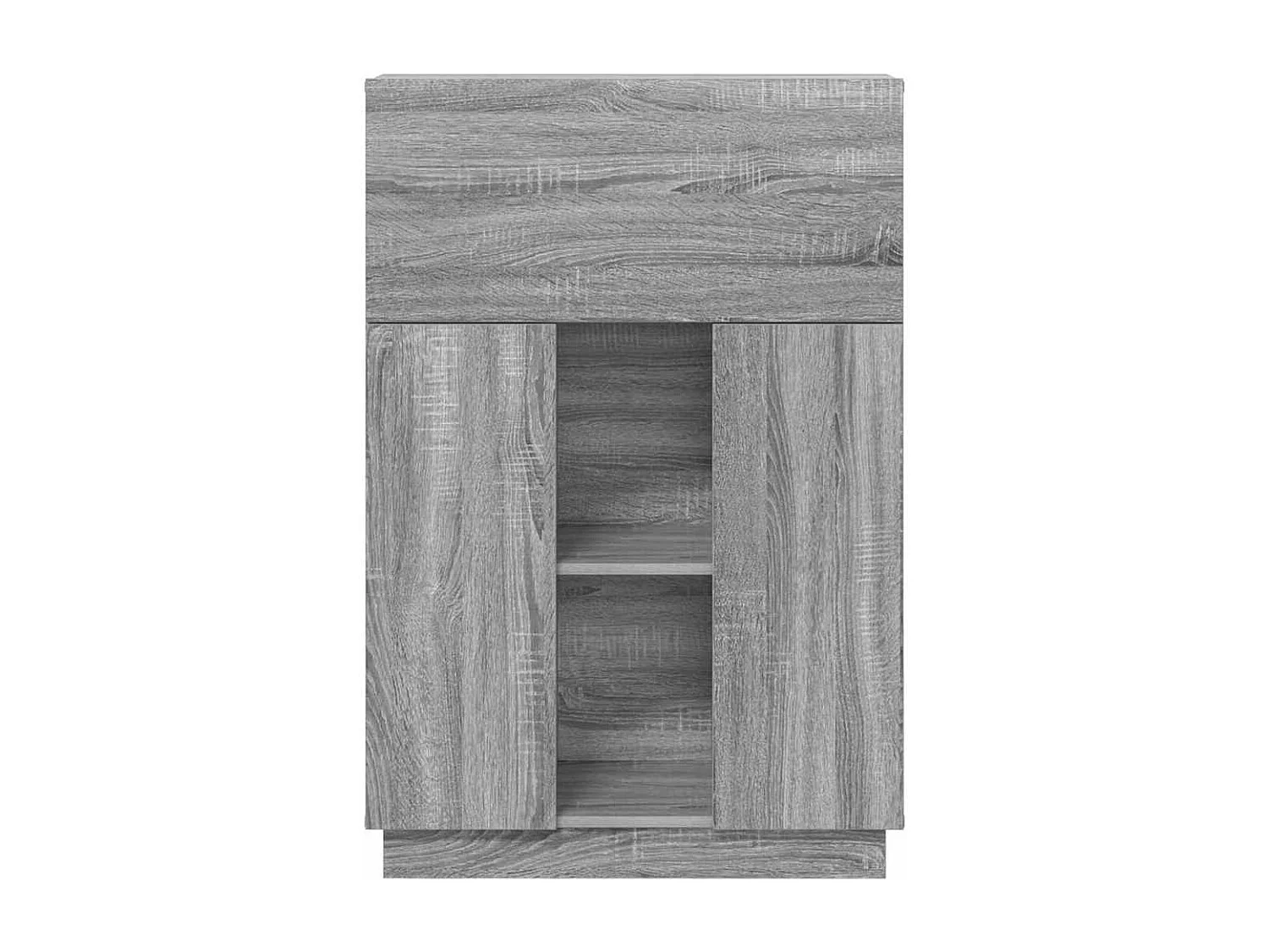 Bureau avec porte Gris 71,5 x 31,5 x 106,5 cm Bois d'ingénierie