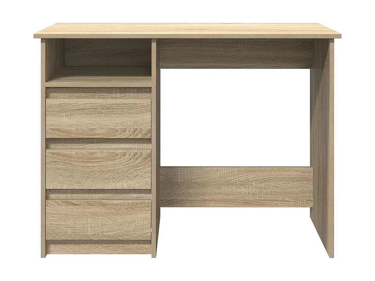 Bureau chêne sonoma 102x50x75 cm bois d'ingénierie